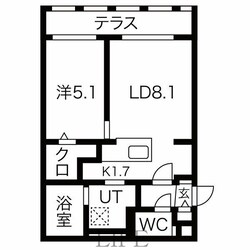 ブランシャール新さっぽろの物件間取画像